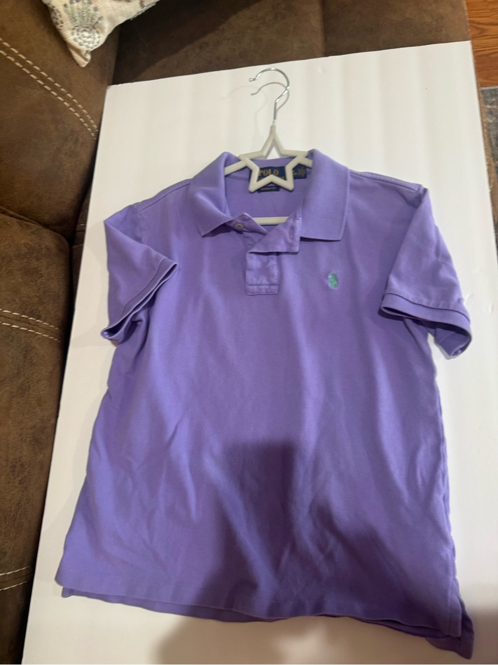 Polo by Ralph Lauren Lavender Purple Polo Shirt with Mint Logo